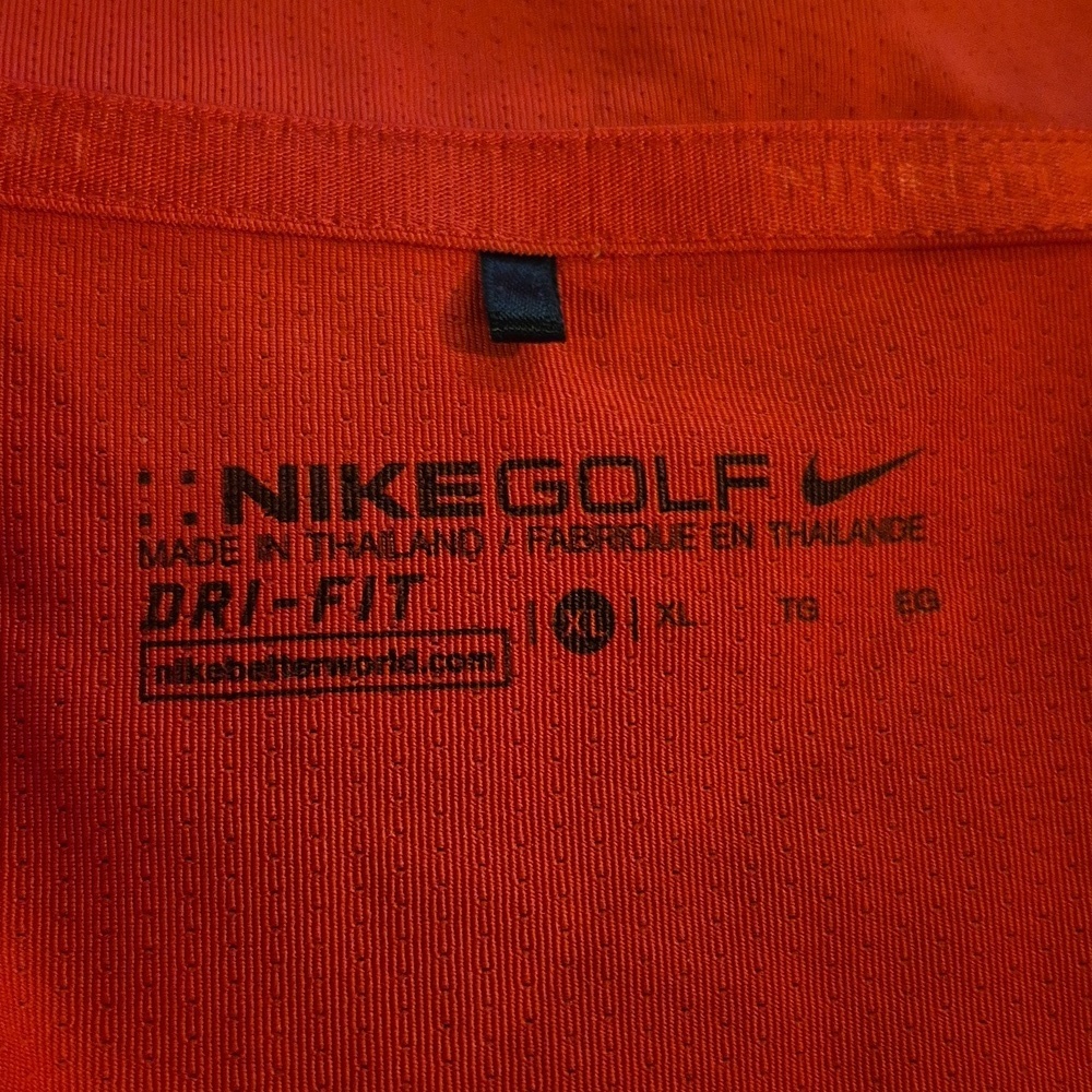 NIKE Quarter-Zip Women's Red Dri-Fit Golf Top SIze XL - Picture 13 of 16